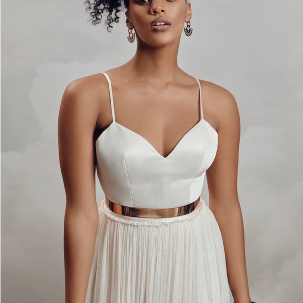 Catherine Deane Mora bridal top